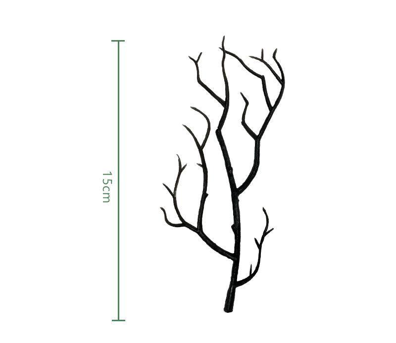Simulated animal and plant accessories Halloween scene layout